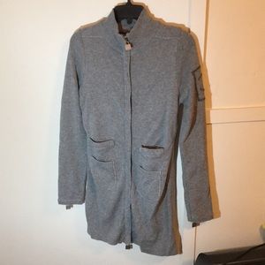 Chanel Long Gray Cardigan